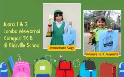 Juara 1 & 2 Lomba Mewarnai di Kidsville School