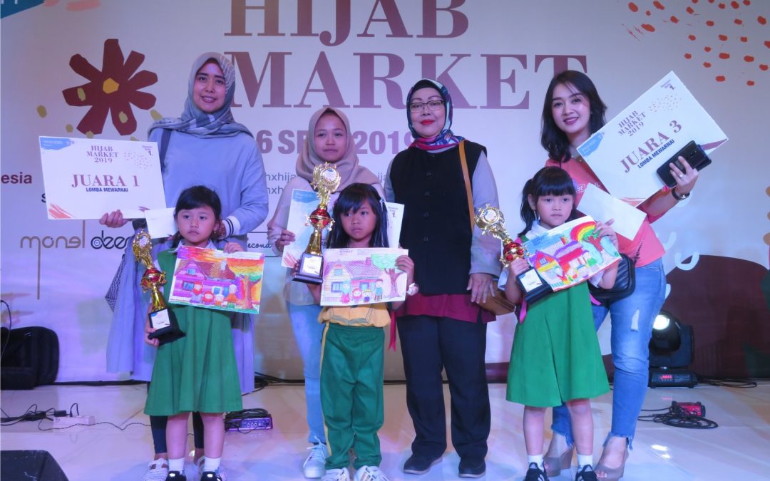  Lomba  Mewarnai  di acara Hijab Market 5 September 2022 