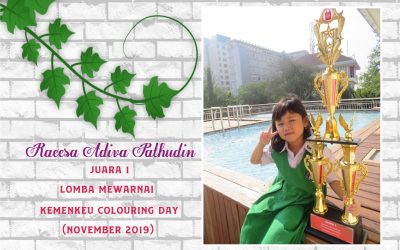 Juara 1 Lomba Mewarnai KEMENKEU Colouring Day (26 November 2019)